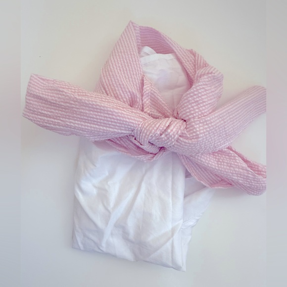 Mud Pie Baby Girl Bow Swaddle - Picture 2 of 5